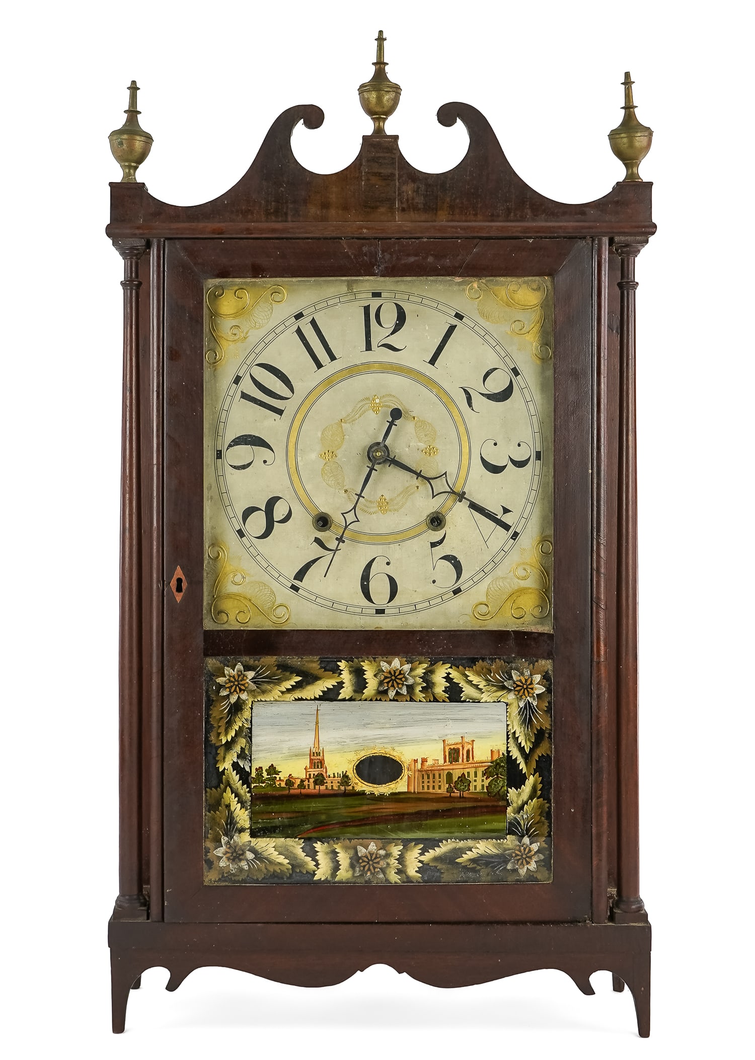 Leavenworth Pillar & Scroll Shelf Clock (1 of 7)