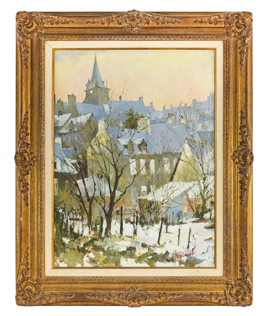 Guy Desert (FR 1923-2004) Winter scene (1 of 1)
