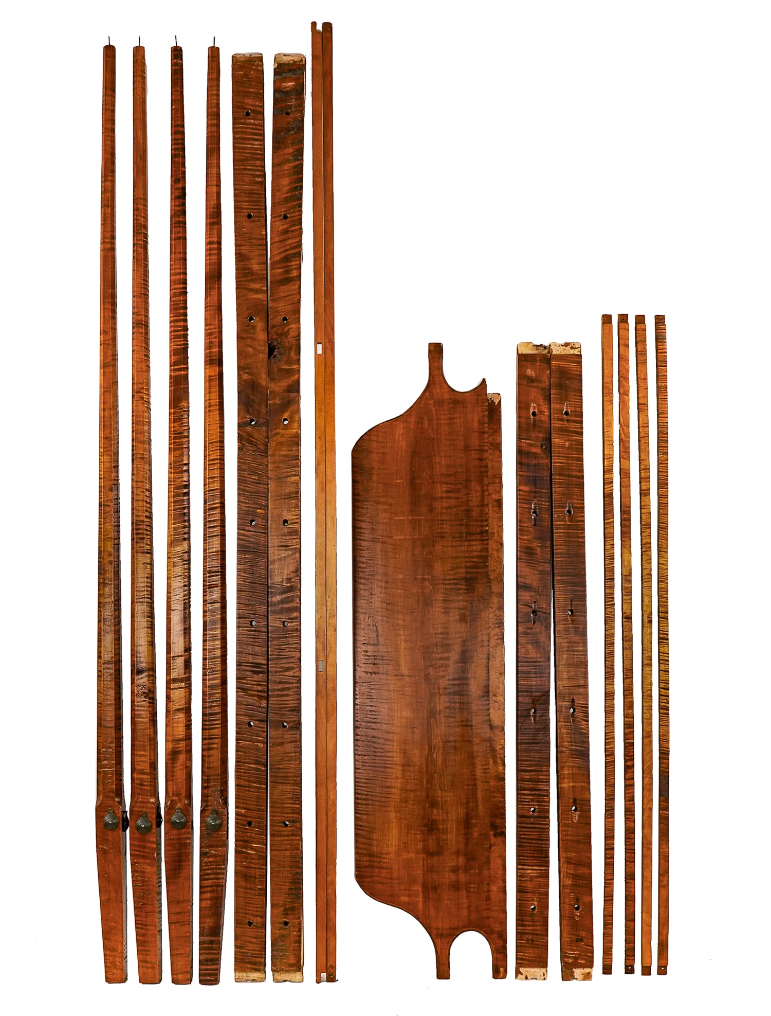 Contemporary Maple Queen Bed (1 of 1)