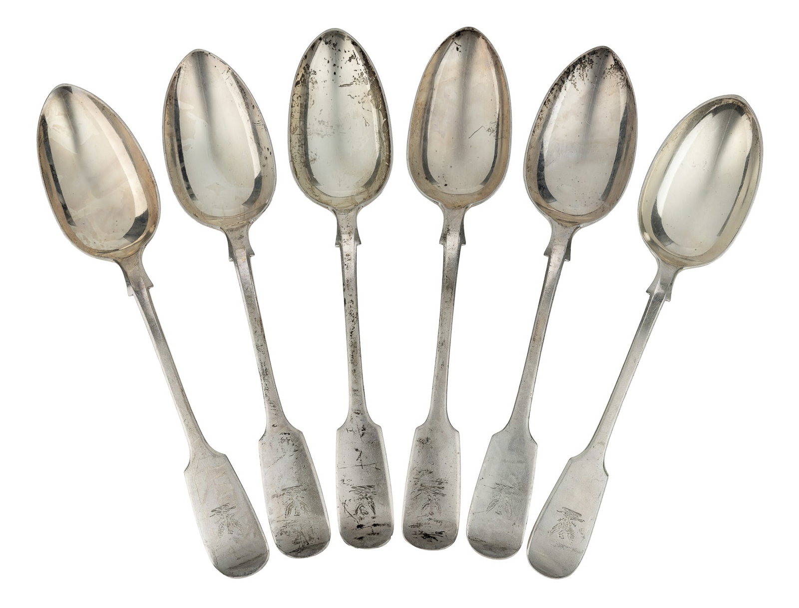 6 London Sterling Silver Tablespoons (1 of 3)