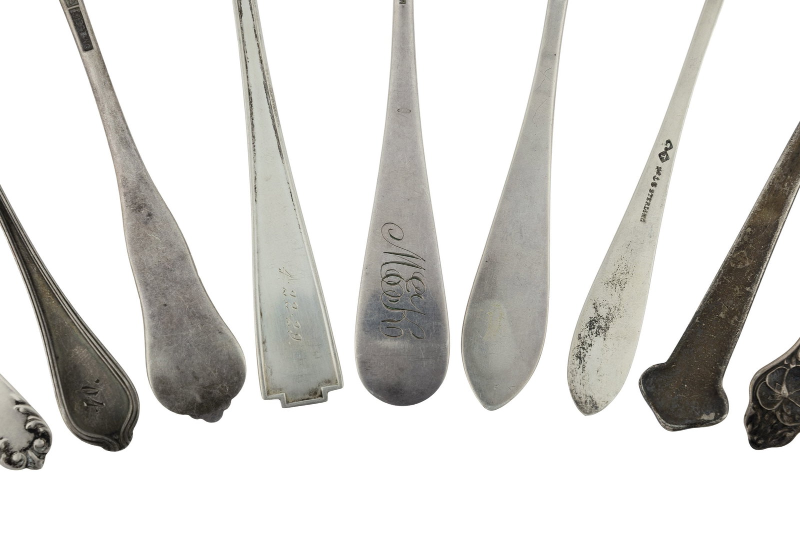 9 Assorted Sterling Silver Spoons - 4