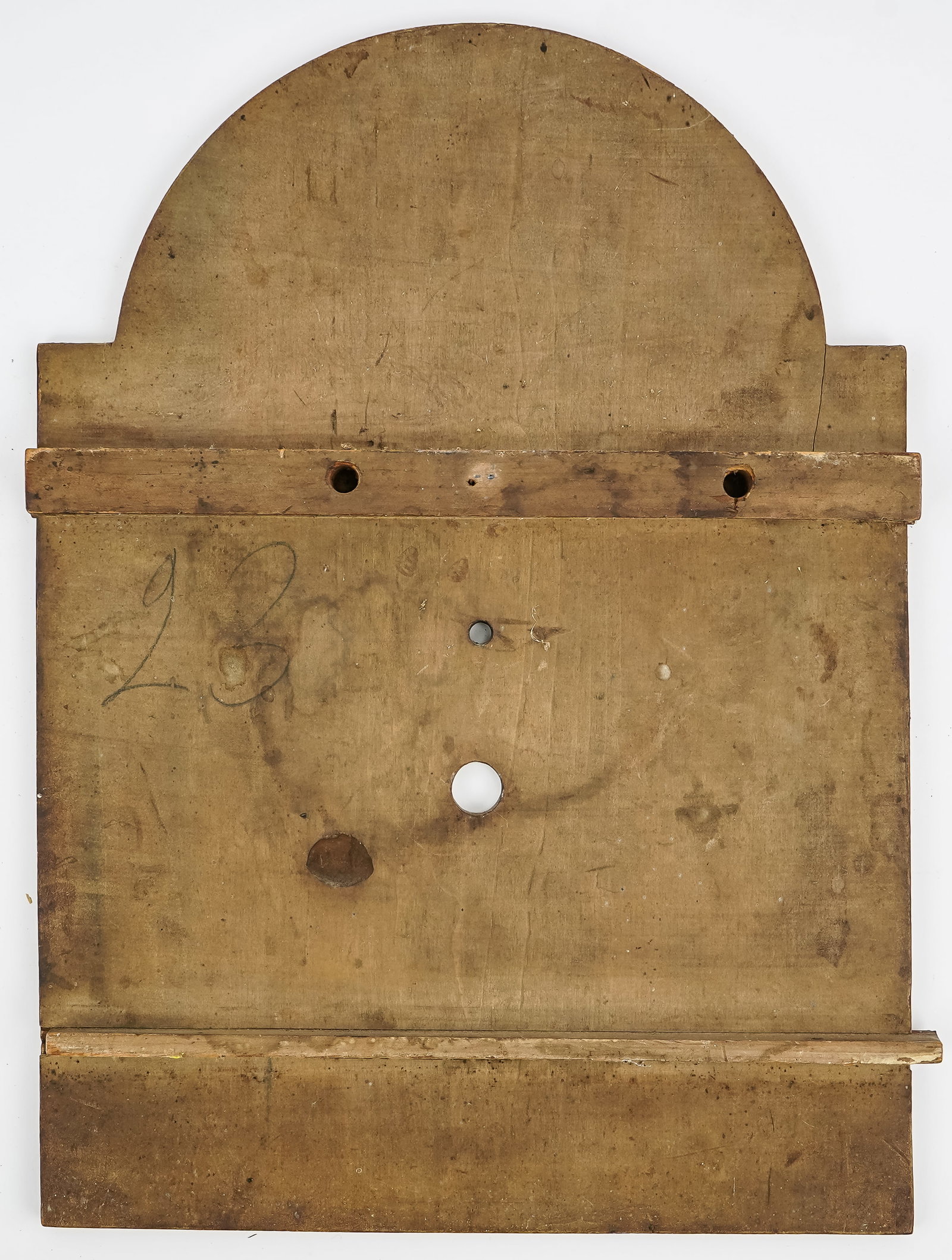 Three Early 19th c Painted Clock Faces - 4