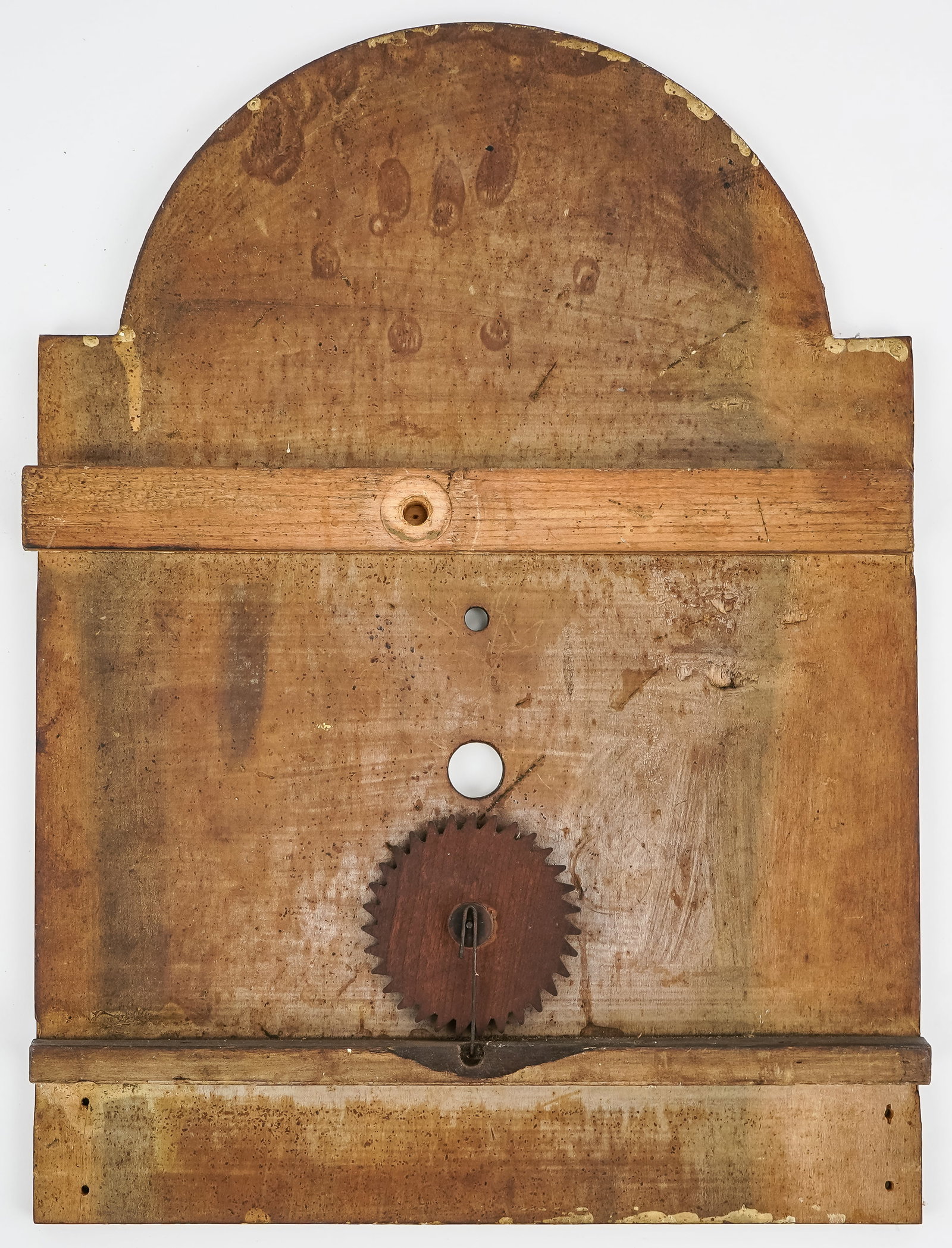 Three Early 19th c Painted Clock Faces - 6