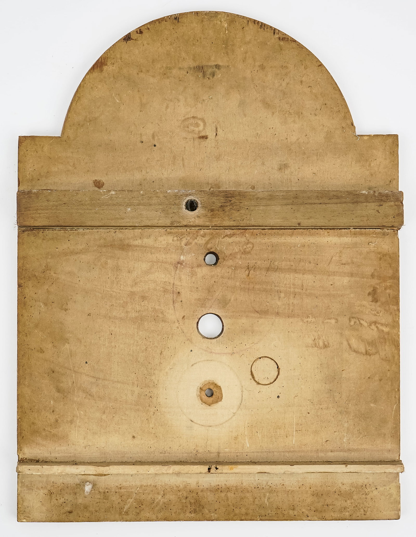 Three Early 19th c Painted Clock Faces - 8