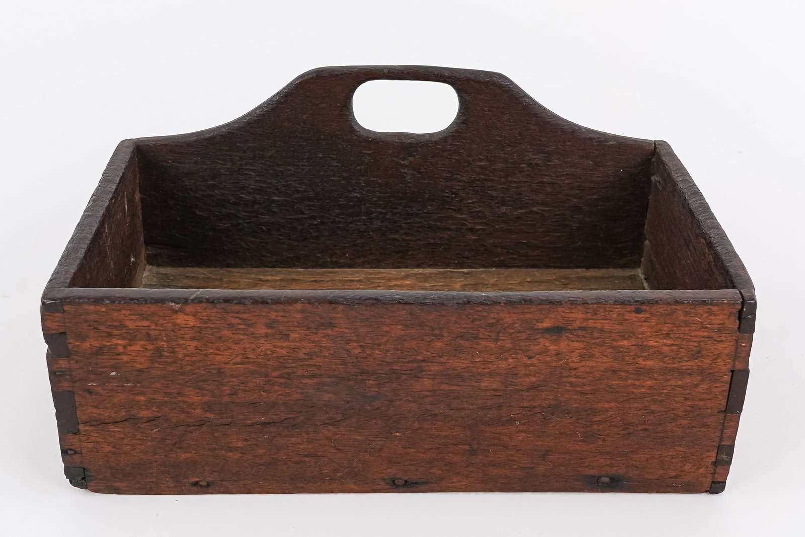 19th c Wall Box, Cricket, Knife Box - 9