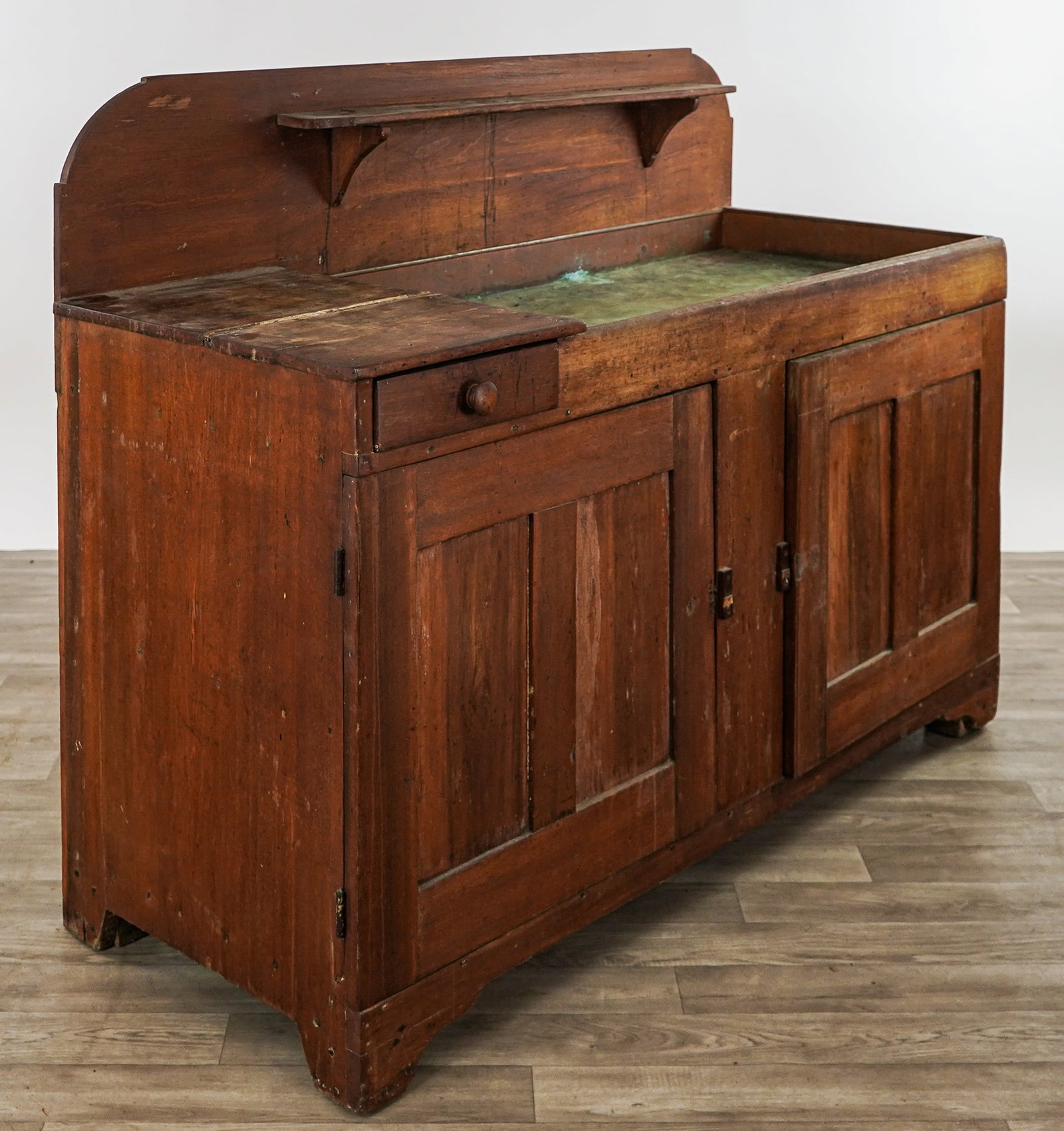 19th c pine Dry Sink - 2