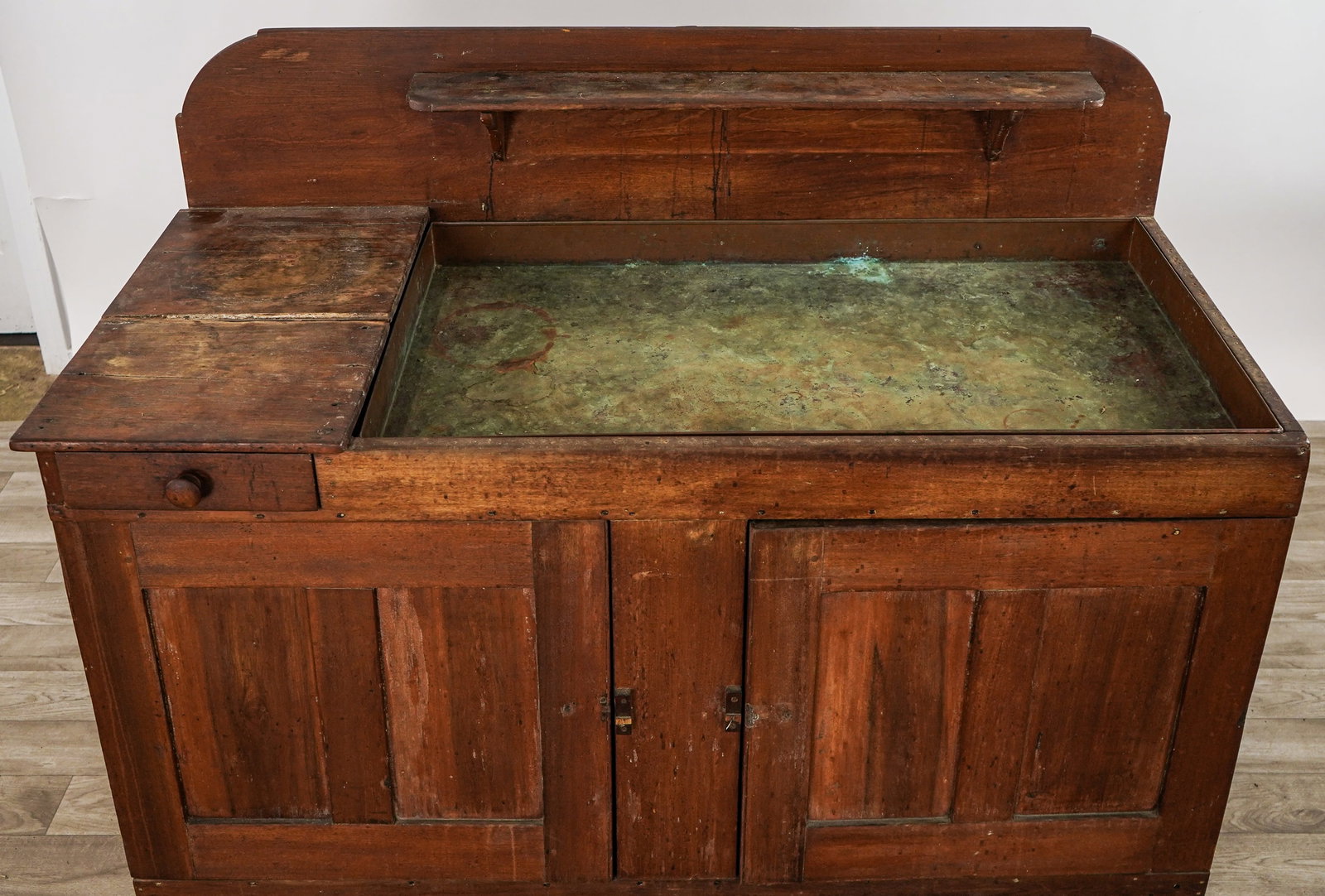 19th c pine Dry Sink - 3