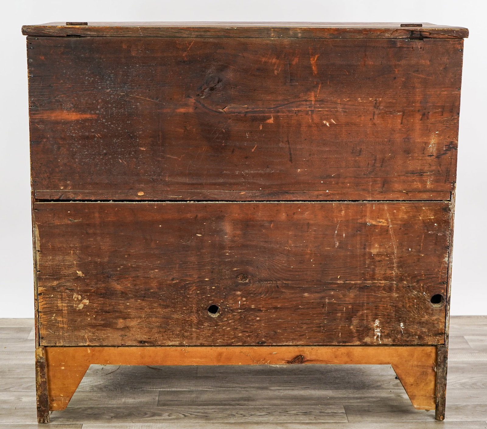 19th c Pine Blanket Box - 9