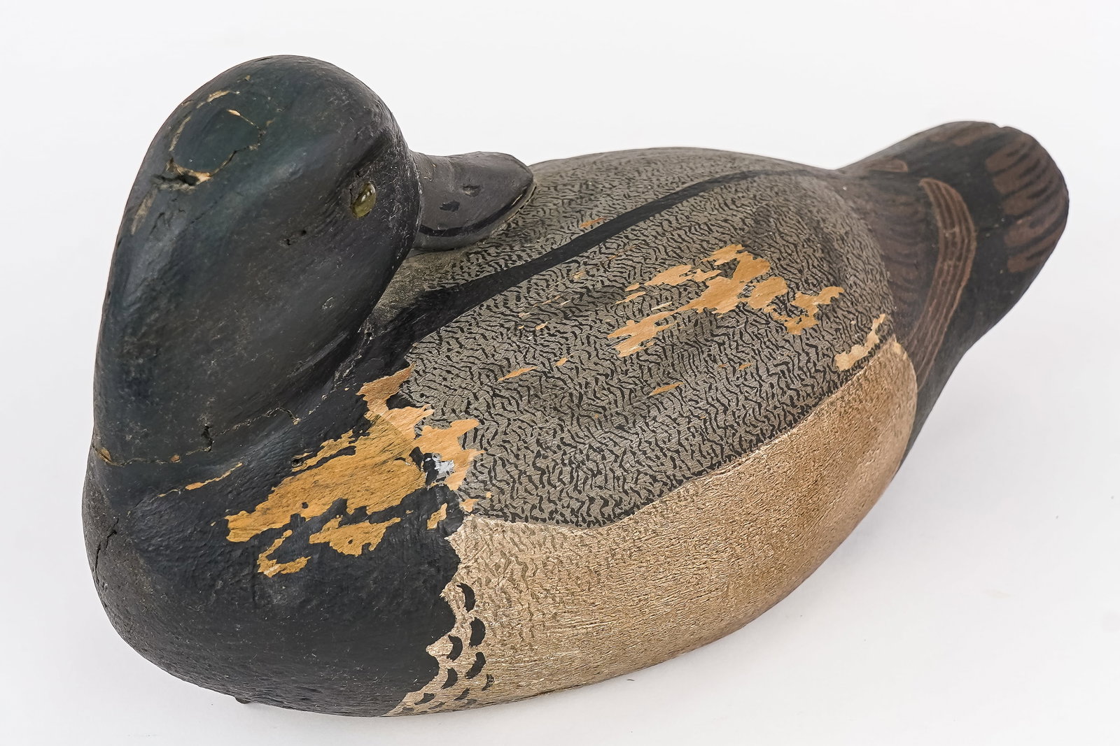 Preening Bluebill Drake Decoy - 3