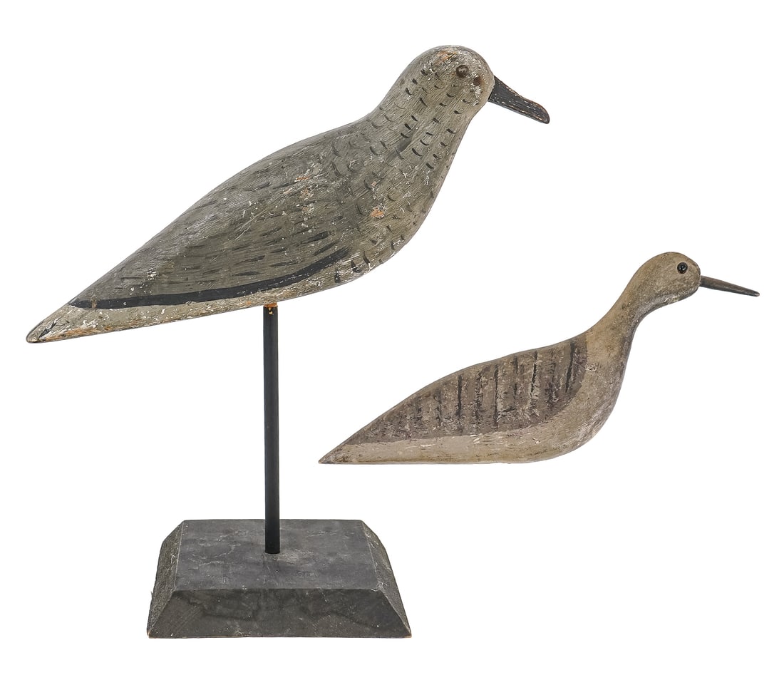 2 19th c Shorebird Decoys (1 of 9)