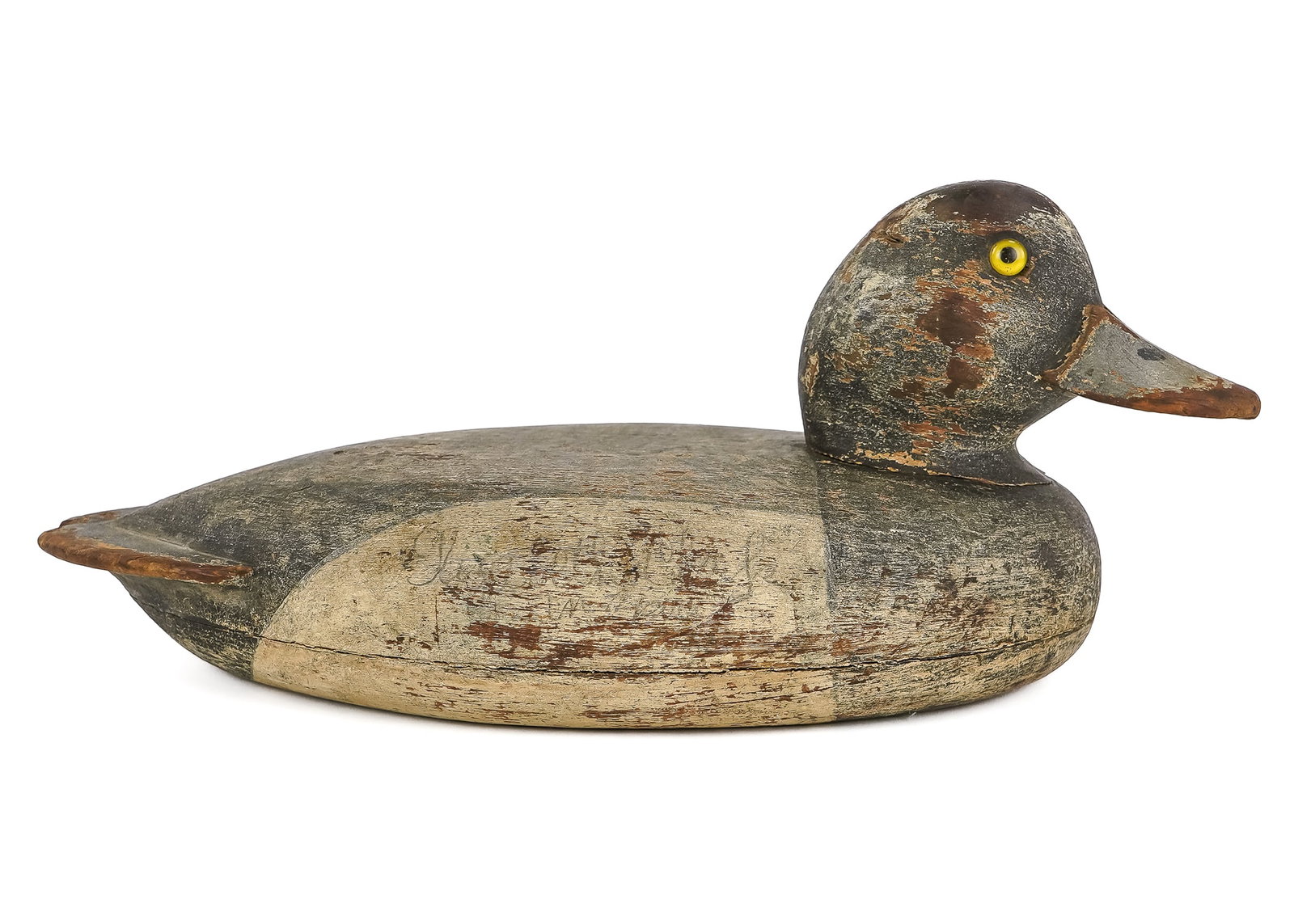 Fred Allen Bluebill Hollow body Drake Decoy (1 of 7)