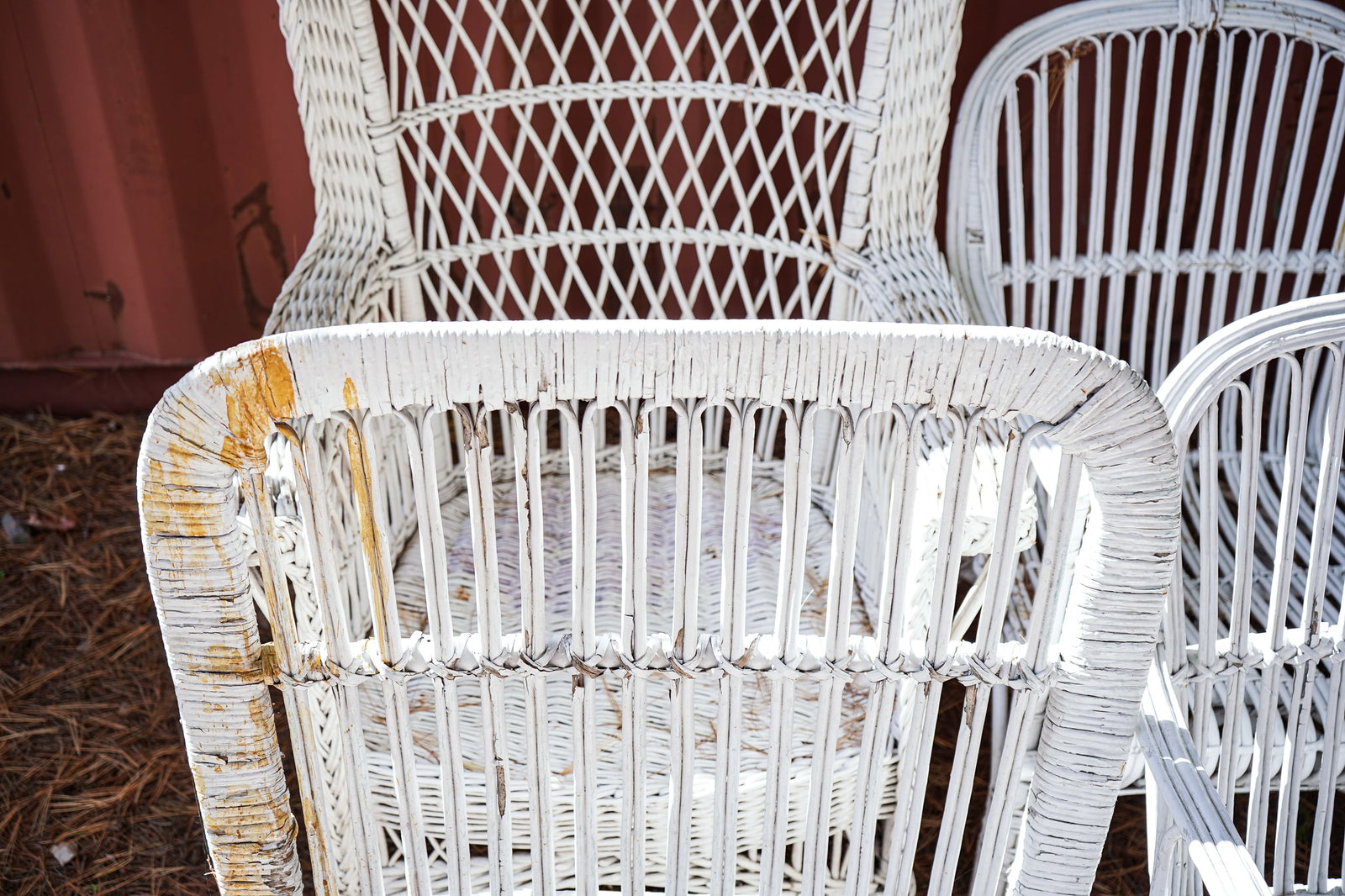 Ca. 1900 4 Pieces Wicker - 2