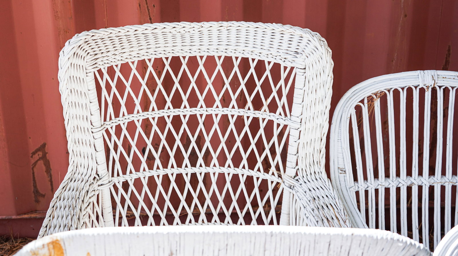 Ca. 1900 4 Pieces Wicker - 3