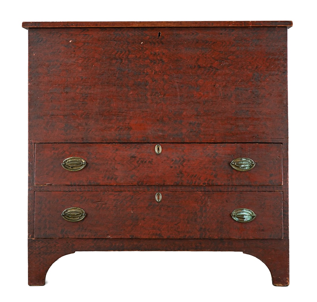 1810 Hepplewhite Paint Decorated Blanket Chest (1 of 7)