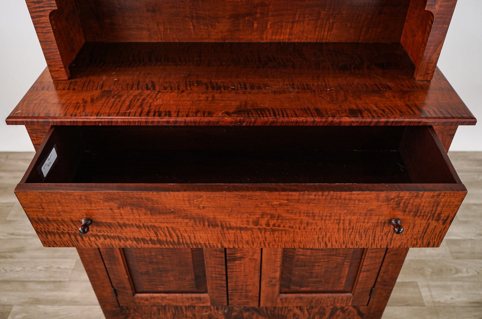 Tiger Maple Step Back Cupboard - 4