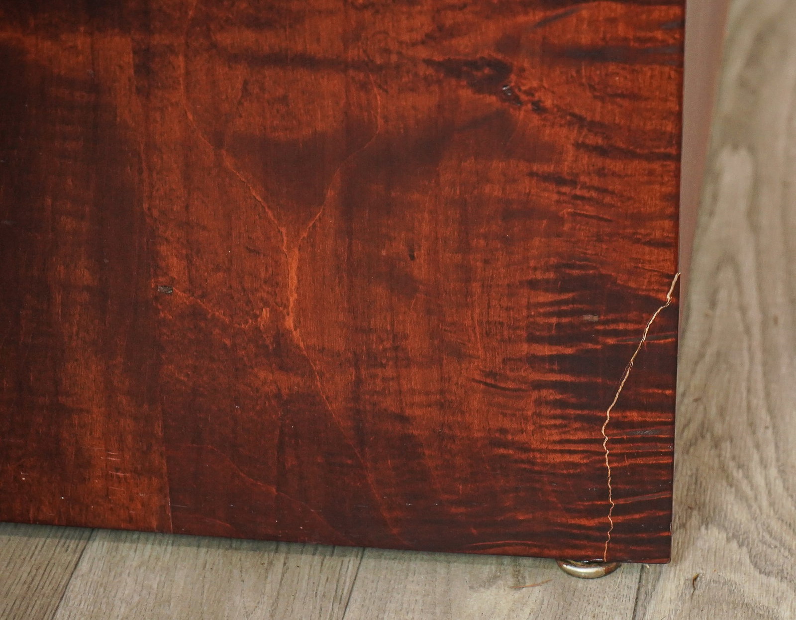 Tiger Maple Step Back Cupboard - 7