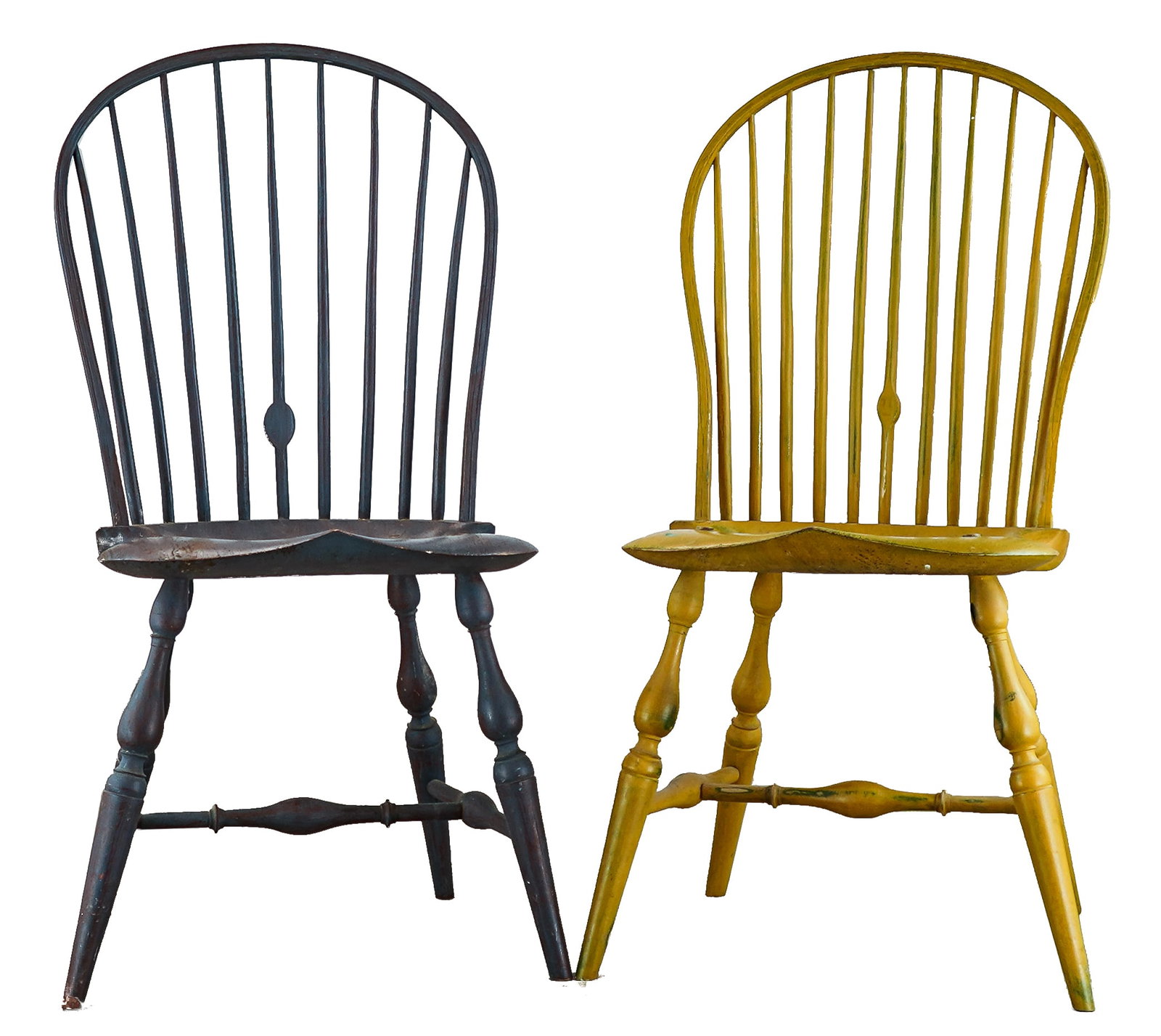 Four Benchmade Bow Back Windsor Side Chairs - 2