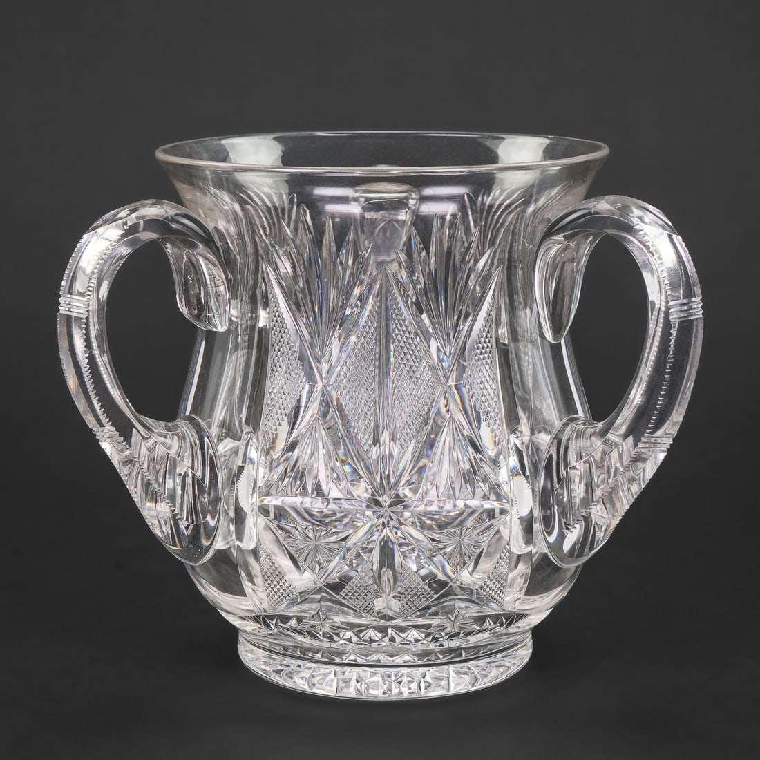 Dorflinger Brilliant Cut Glass Loving Cup (1 of 6)