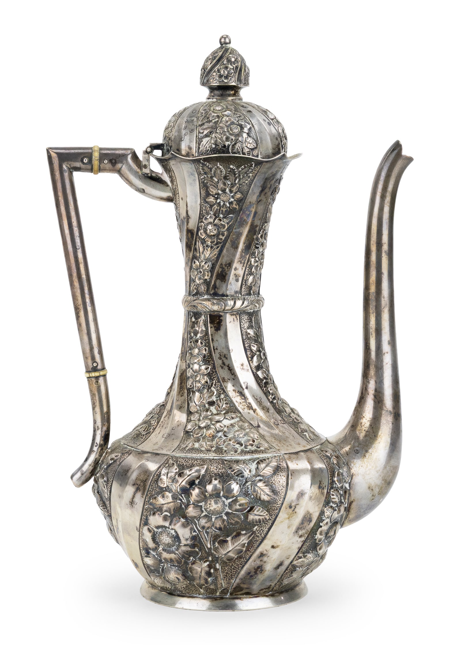 Duhme Sterling Repousse Demitasse Pot (1 of 8)