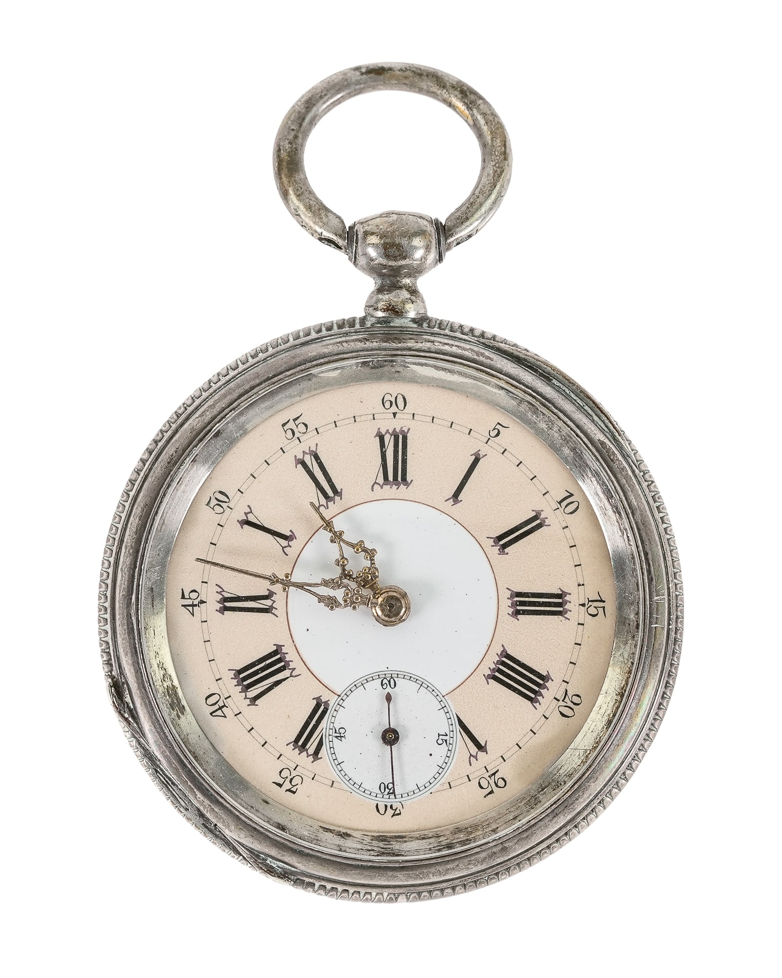19th c French Coin Silver Pocket Watch (1 of 7)