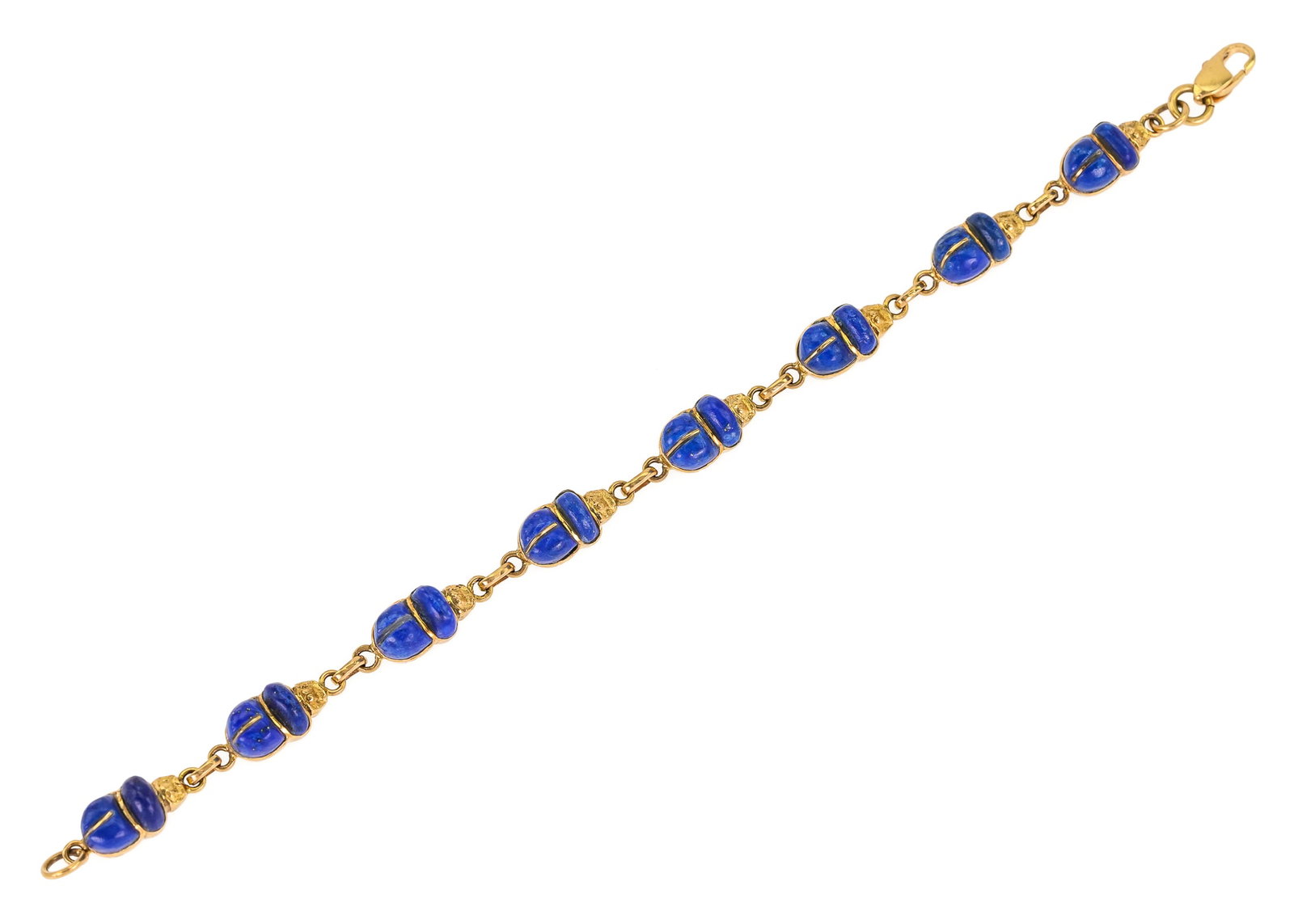 14k Bug Shaped Lapis Bracelet - 3