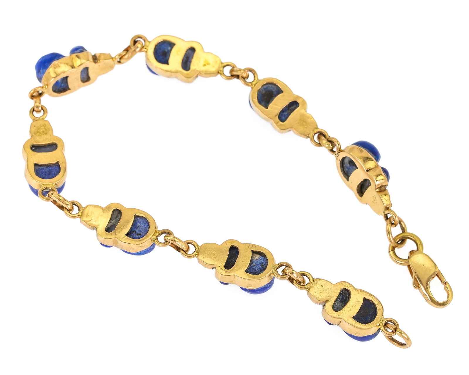14k Bug Shaped Lapis Bracelet - 4