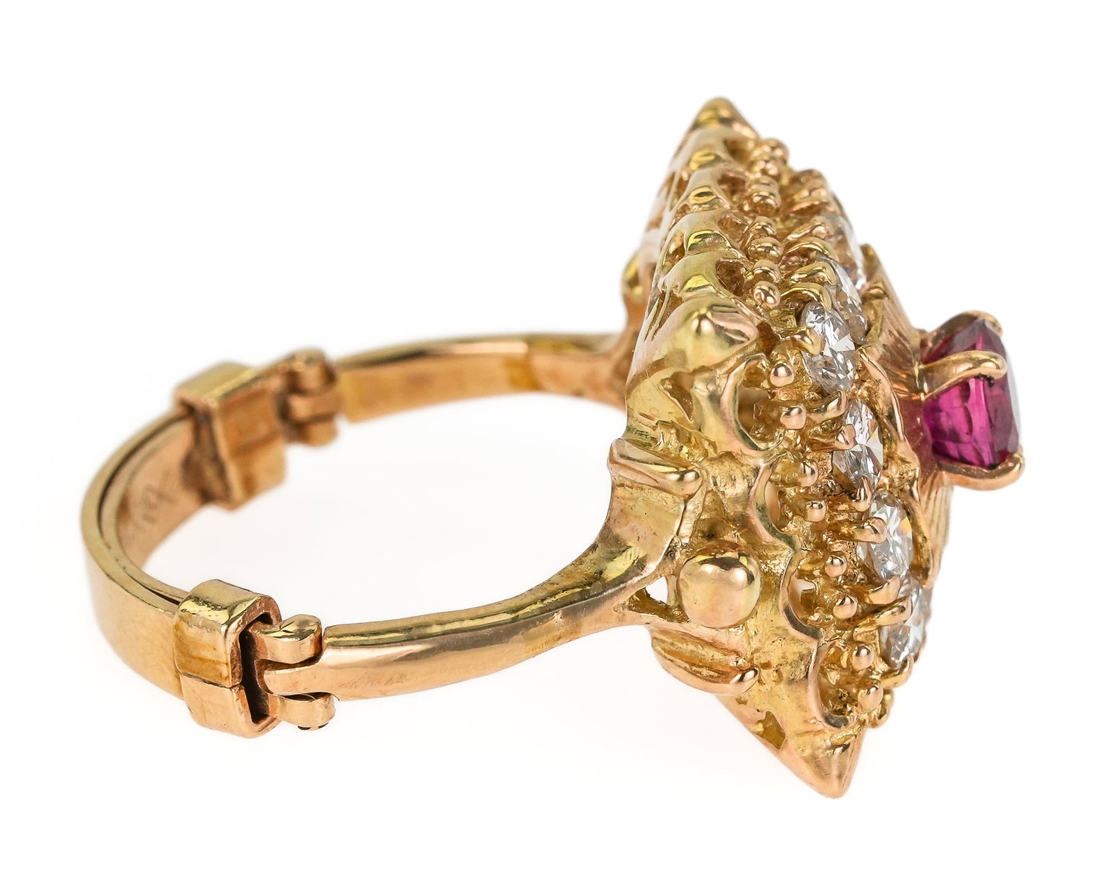 14k Ruby & Diamond Ring - 4