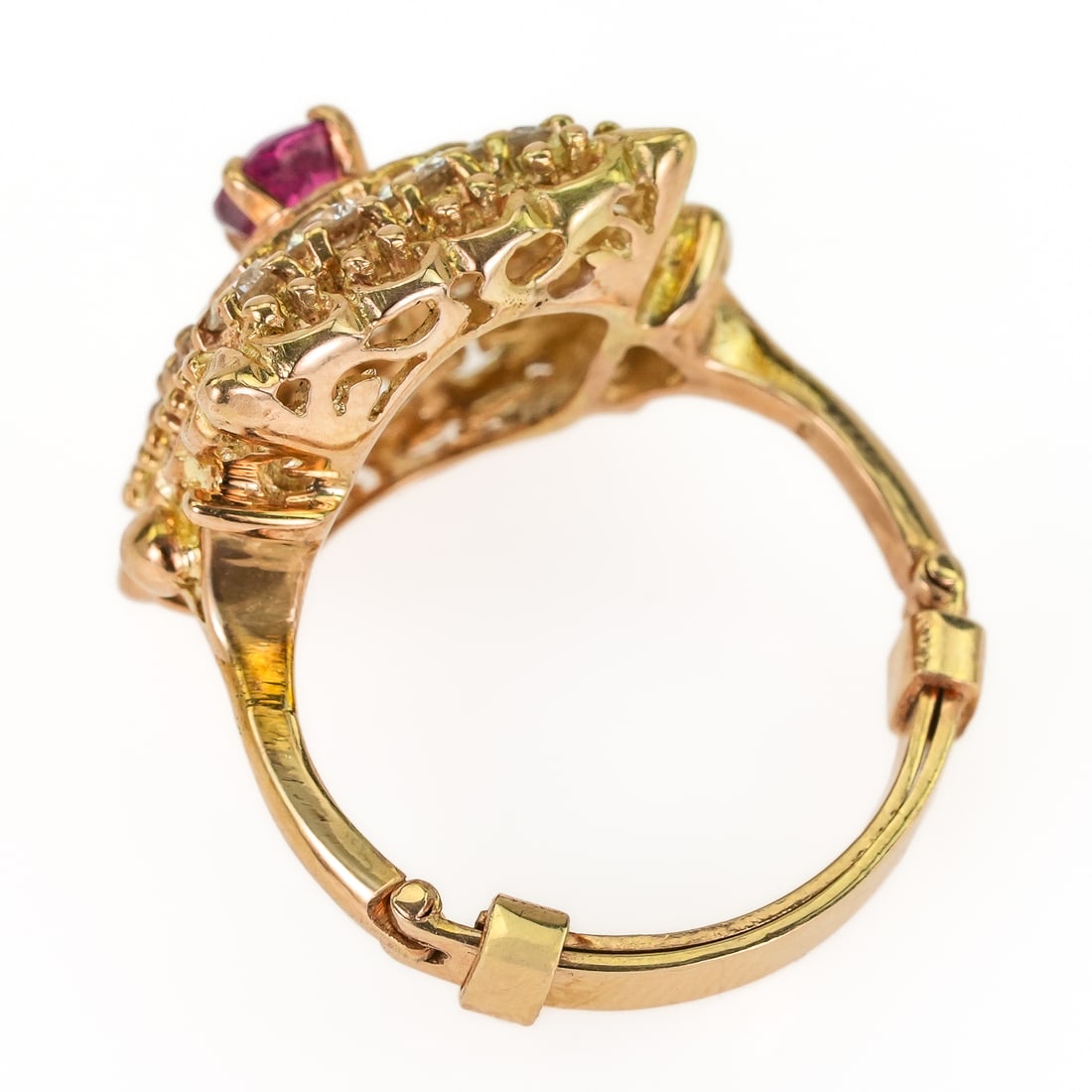 14k Ruby & Diamond Ring - 5
