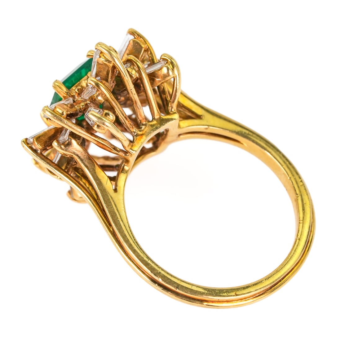 18k Diamond & 1CT Emerald Ring - 6