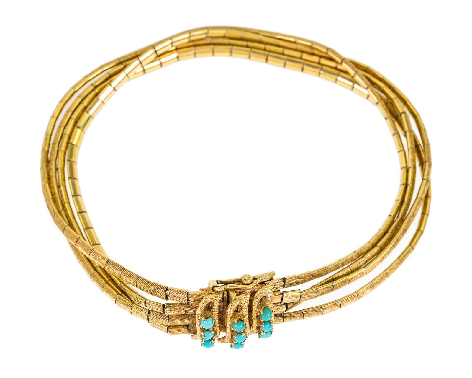 18k & Turquoise Bracelet - 2