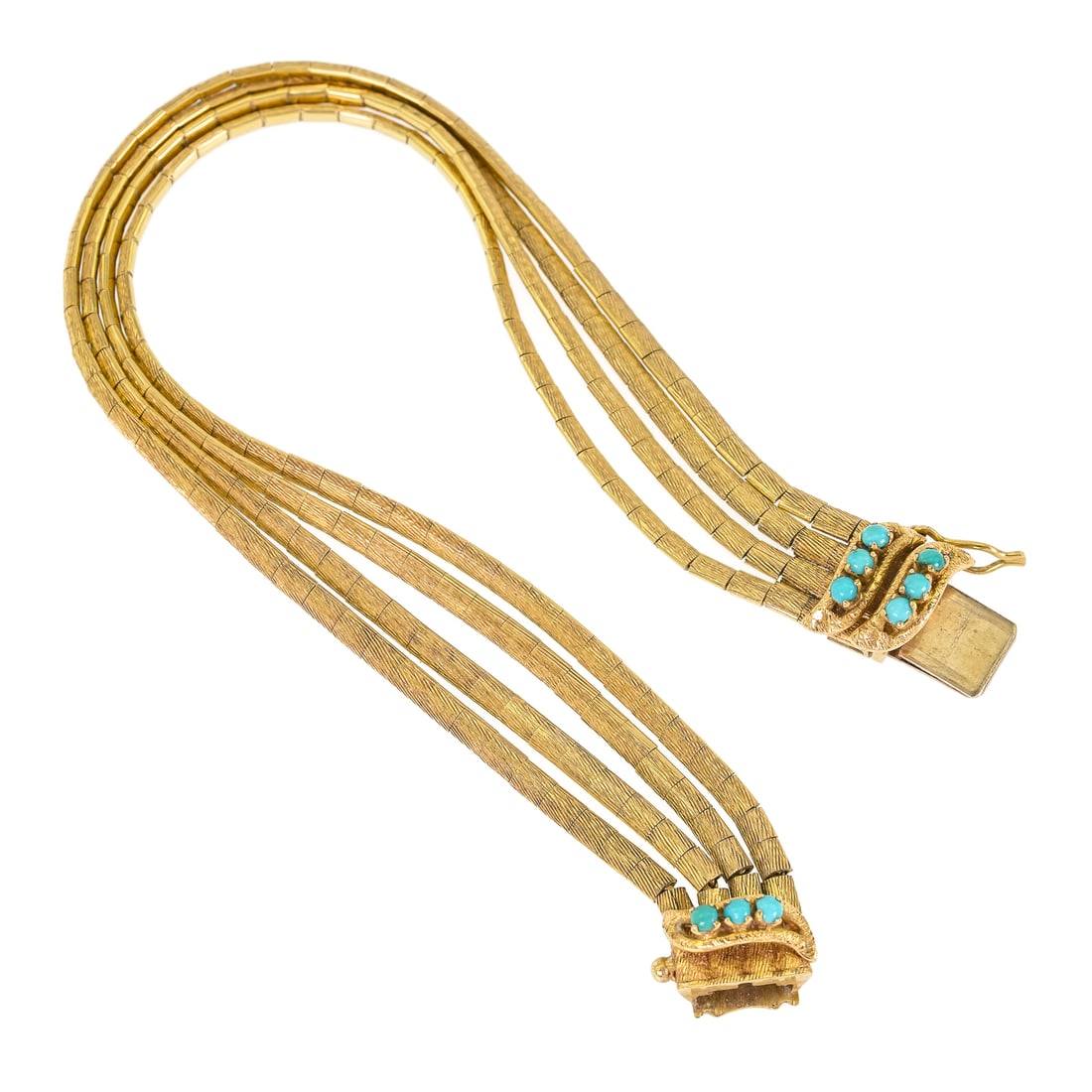 18k & Turquoise Bracelet - 4