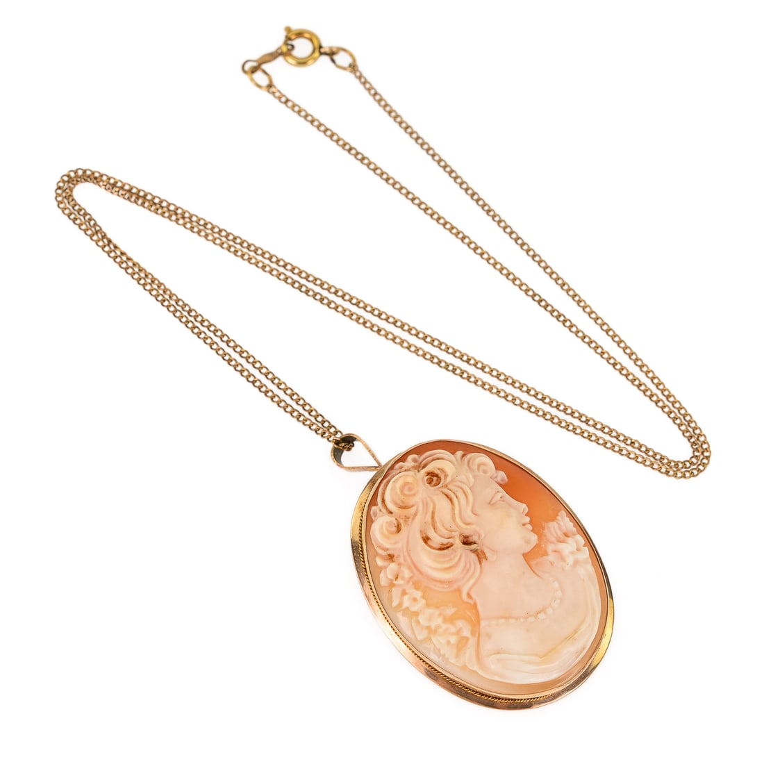 14k Cameo & Chain - 3