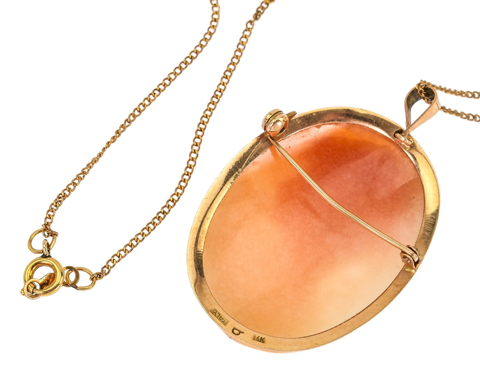 14k Cameo & Chain - 5