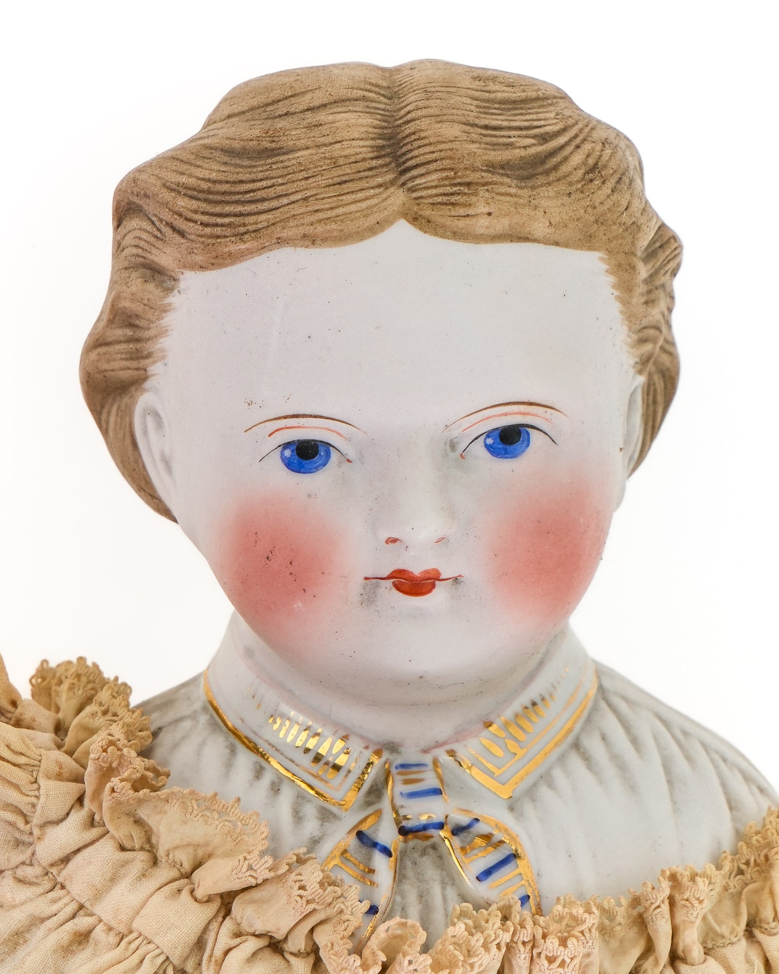 Mid 19th c Parian Bisque Dolls - 7