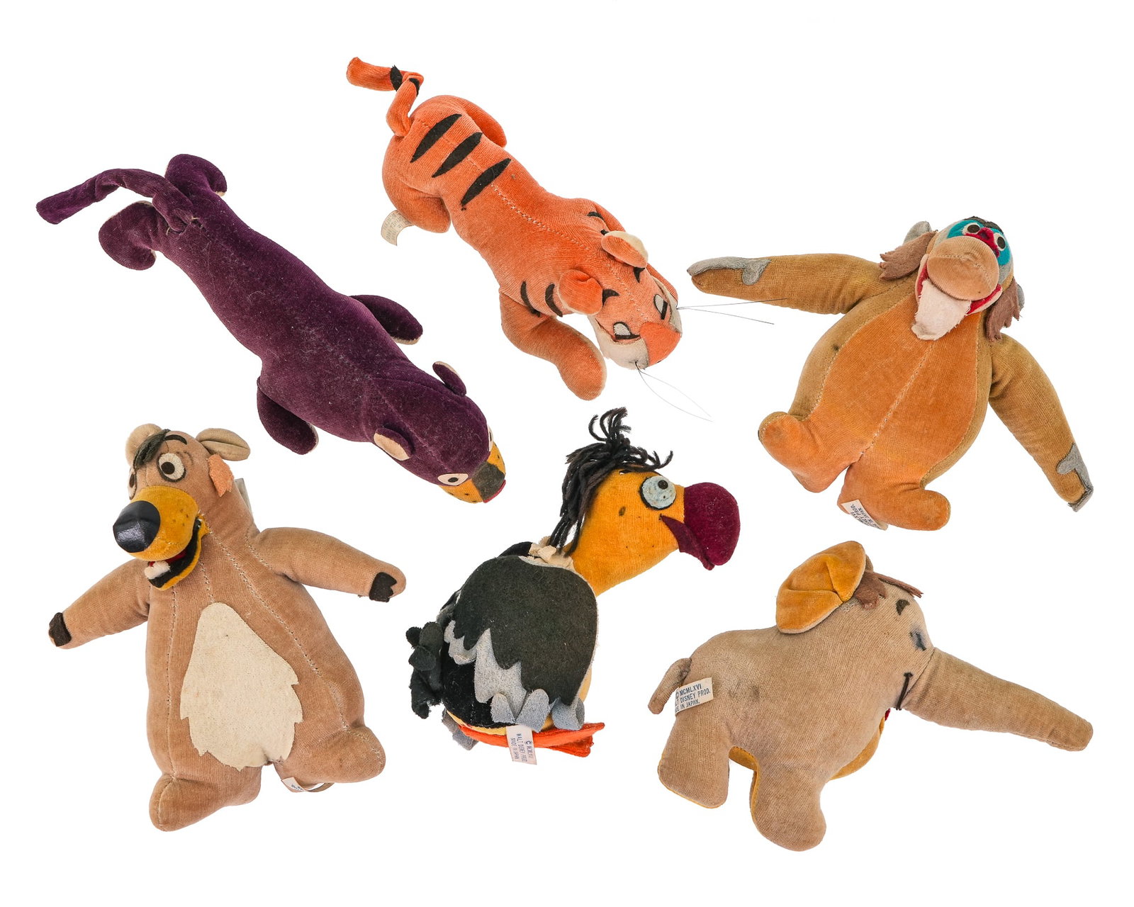 1966 Disney Gund Jungle Book Plush Toys (1 of 1)
