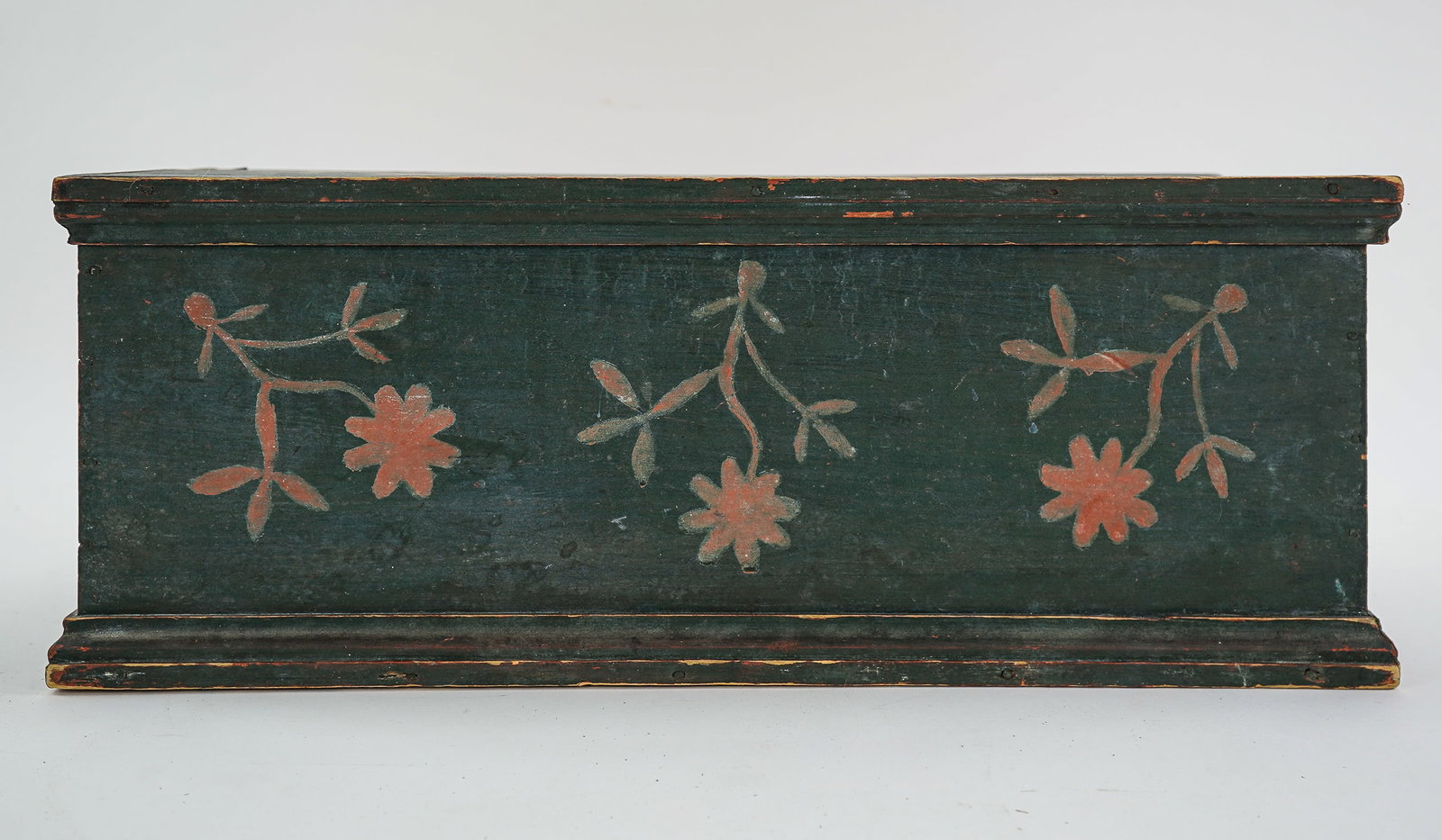 Small 19th c Paint Decorated Blanket Box - 2