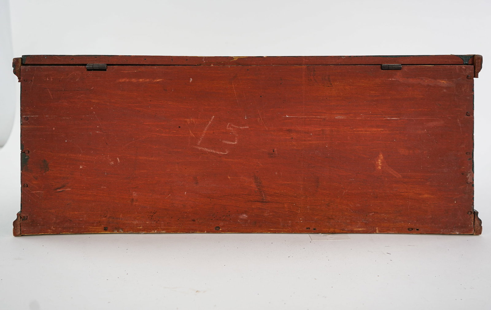 Small 19th c Paint Decorated Blanket Box - 6