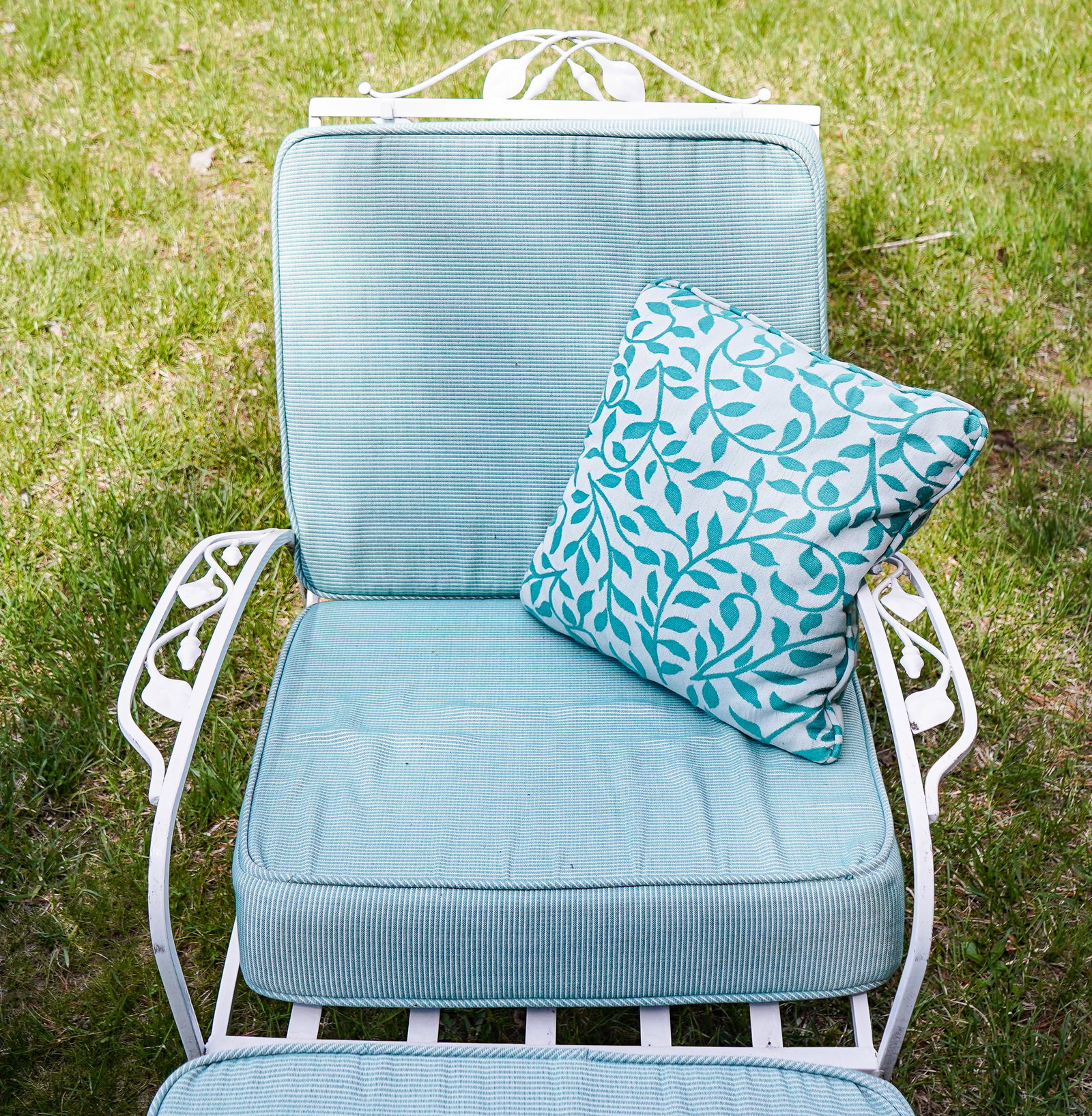 Iron Patio Settee, Armchairs, Stools - 3