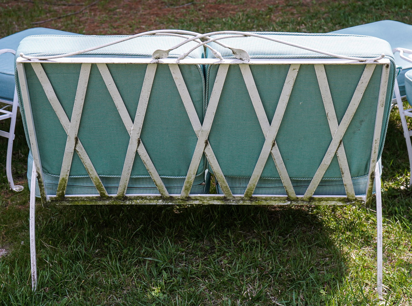 Iron Patio Settee, Armchairs, Stools - 4