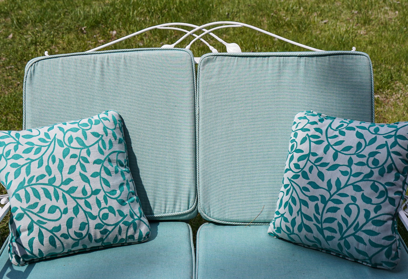 Iron Patio Settee, Armchairs, Stools - 5