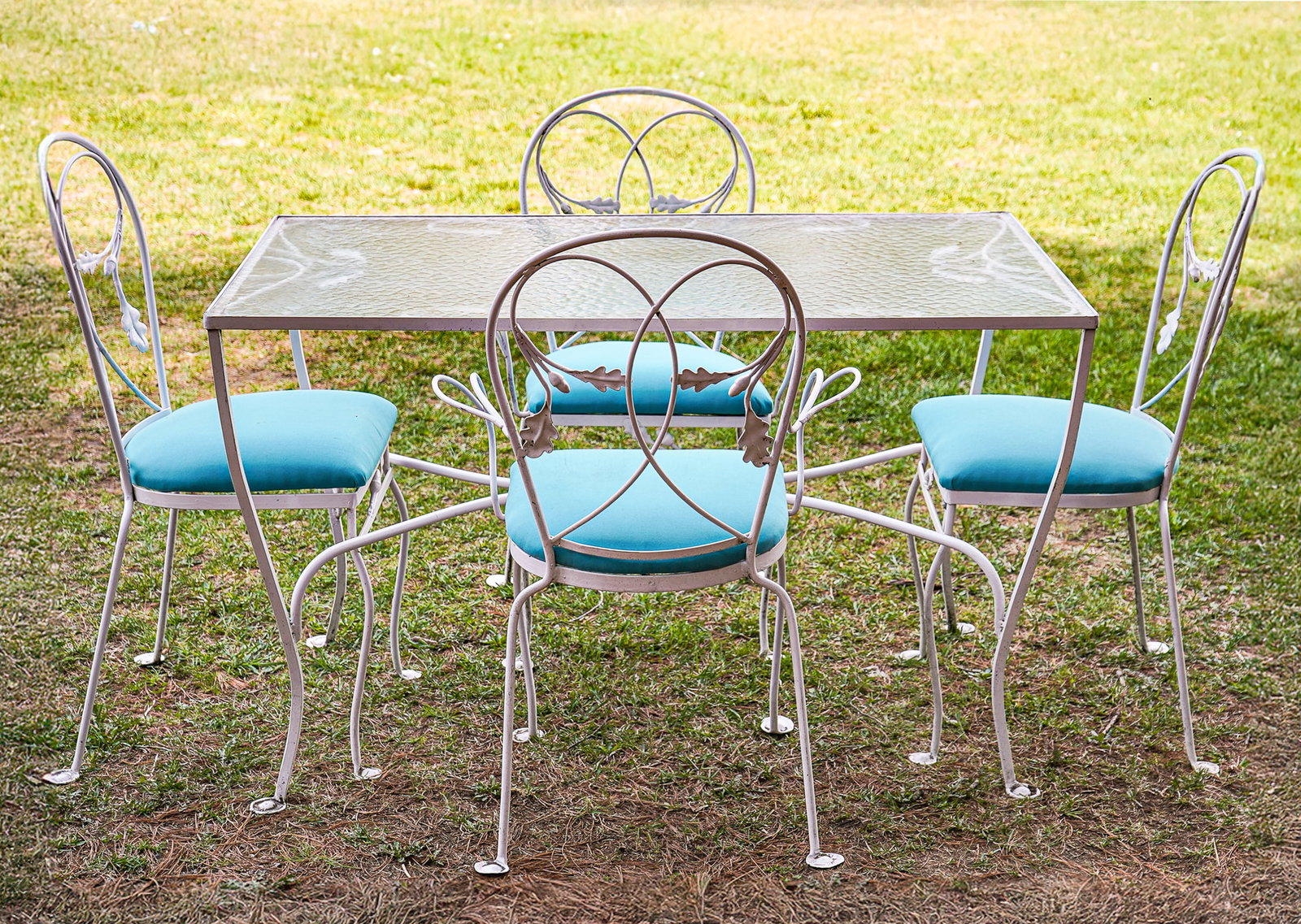 Iron Patio Table and Four Chairs (1 of 6)