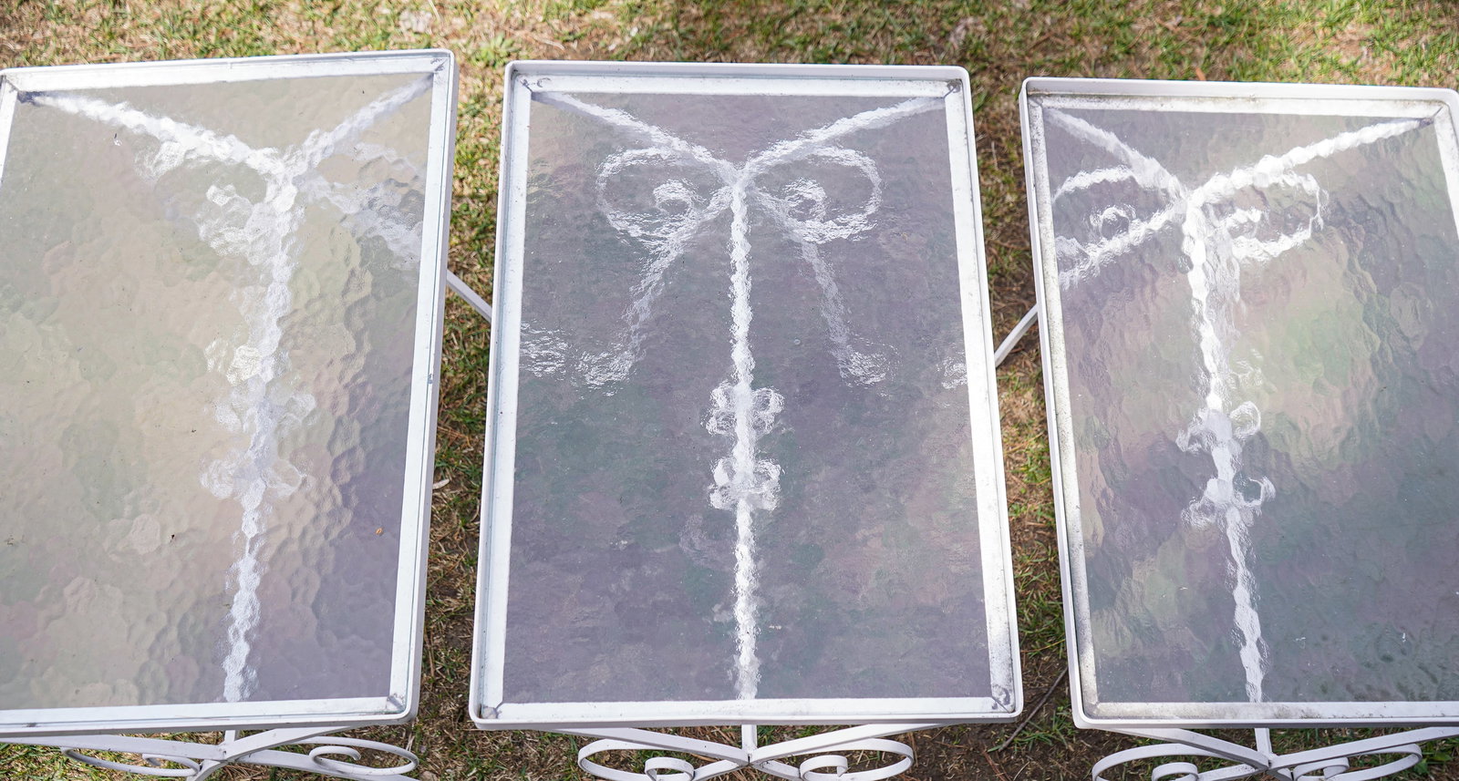 Three Iron Patio Side Tables - 2