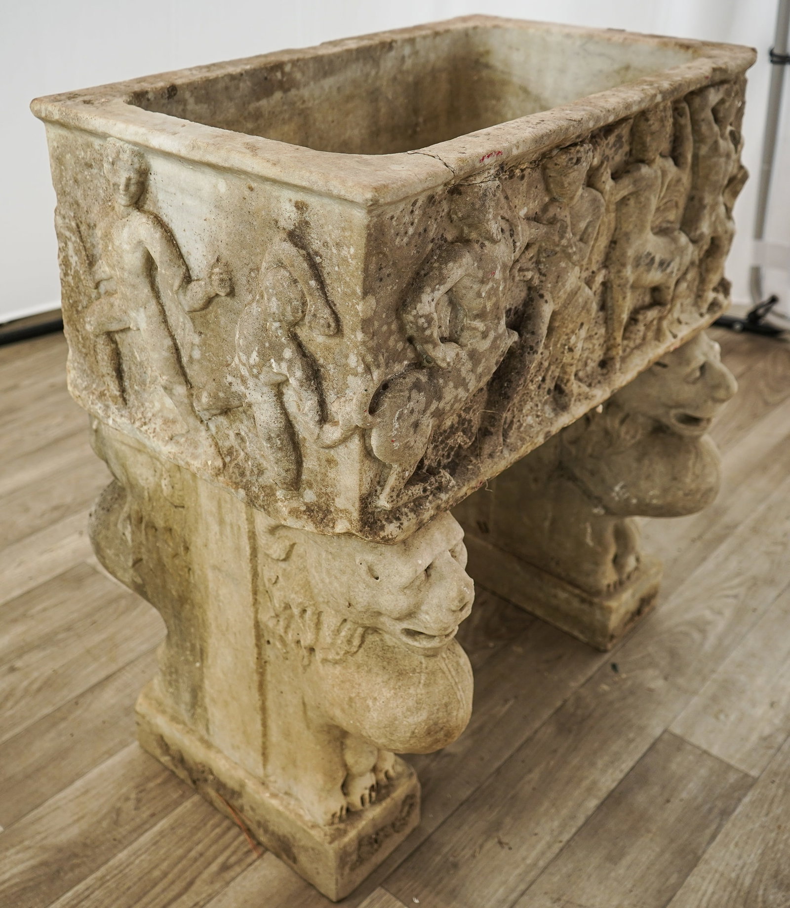Etruscan Style Marble Planter - 2