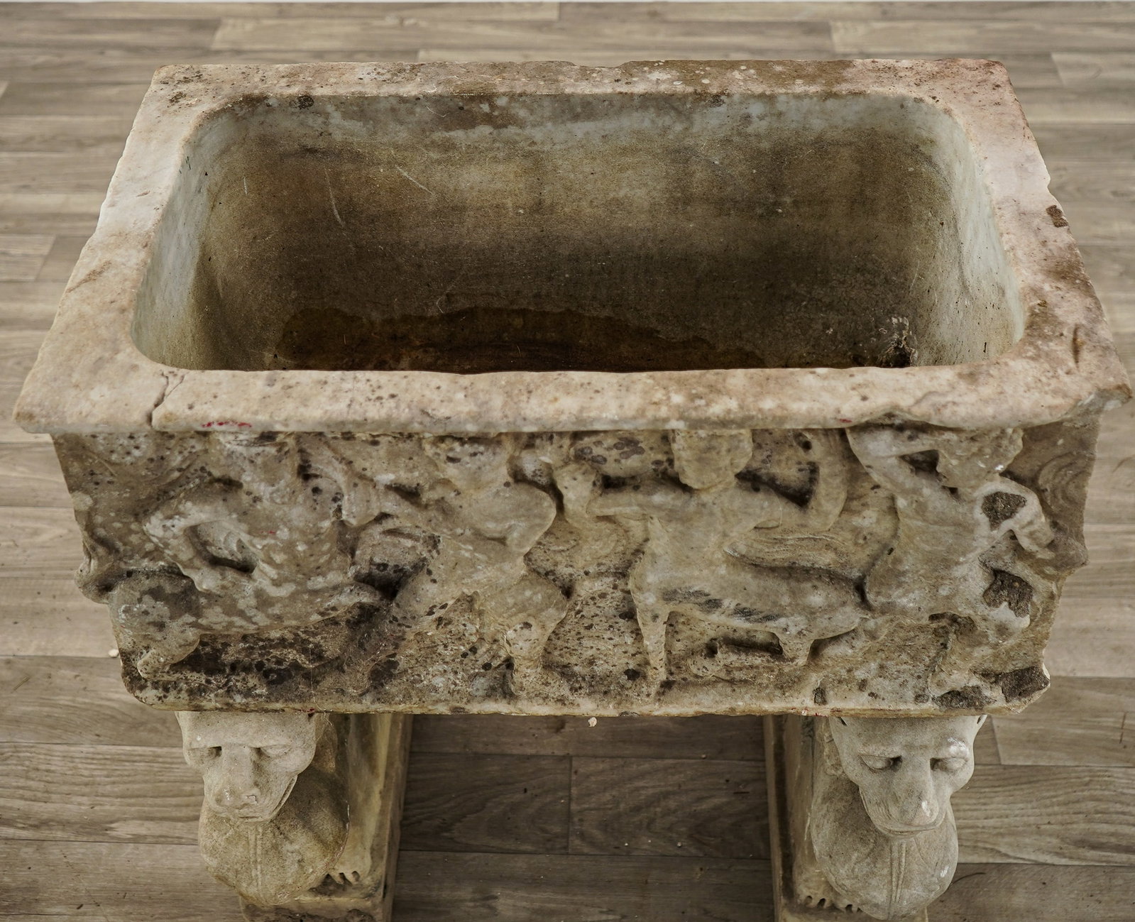 Etruscan Style Marble Planter - 4