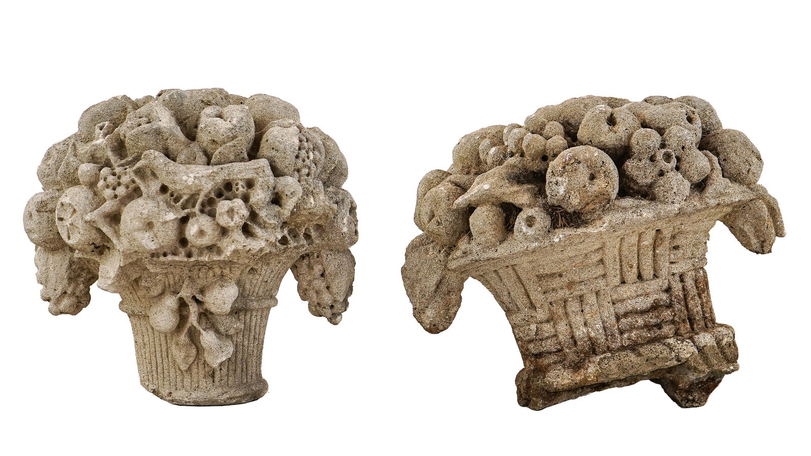 Two Decorative Cast Cement Architectural Fragments (1 of 6)