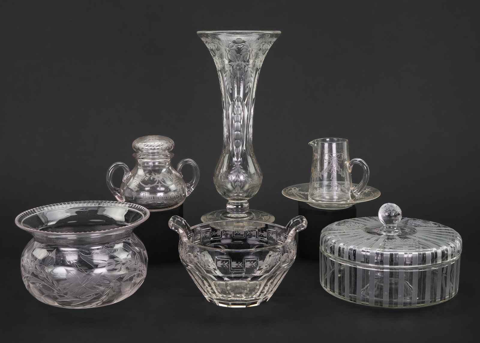 Wheel Engraved Glass Incl. Hawkes, Sinclair (1 of 1)