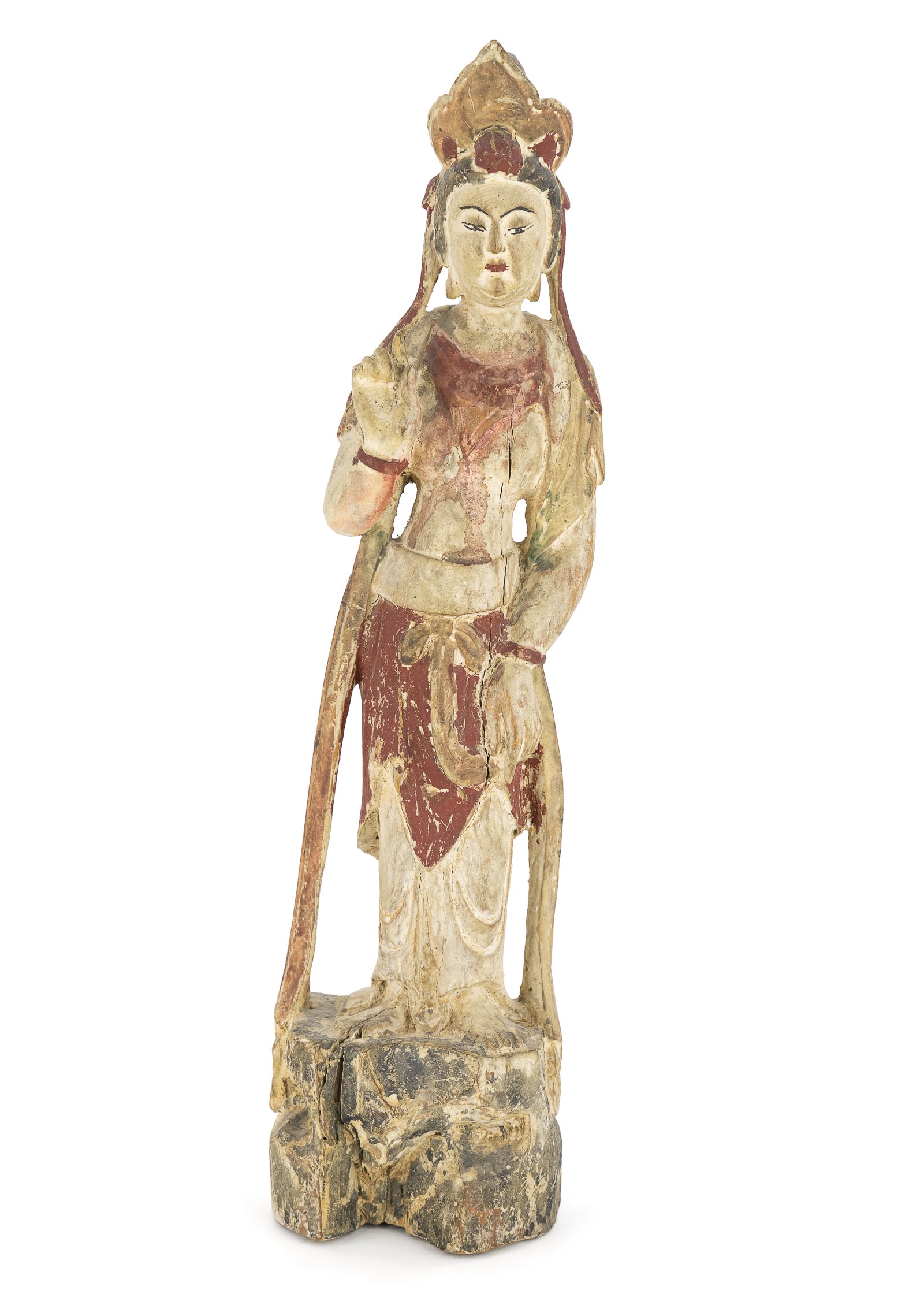 Chinese Carved & Painted Temple Figure (1 of 11)