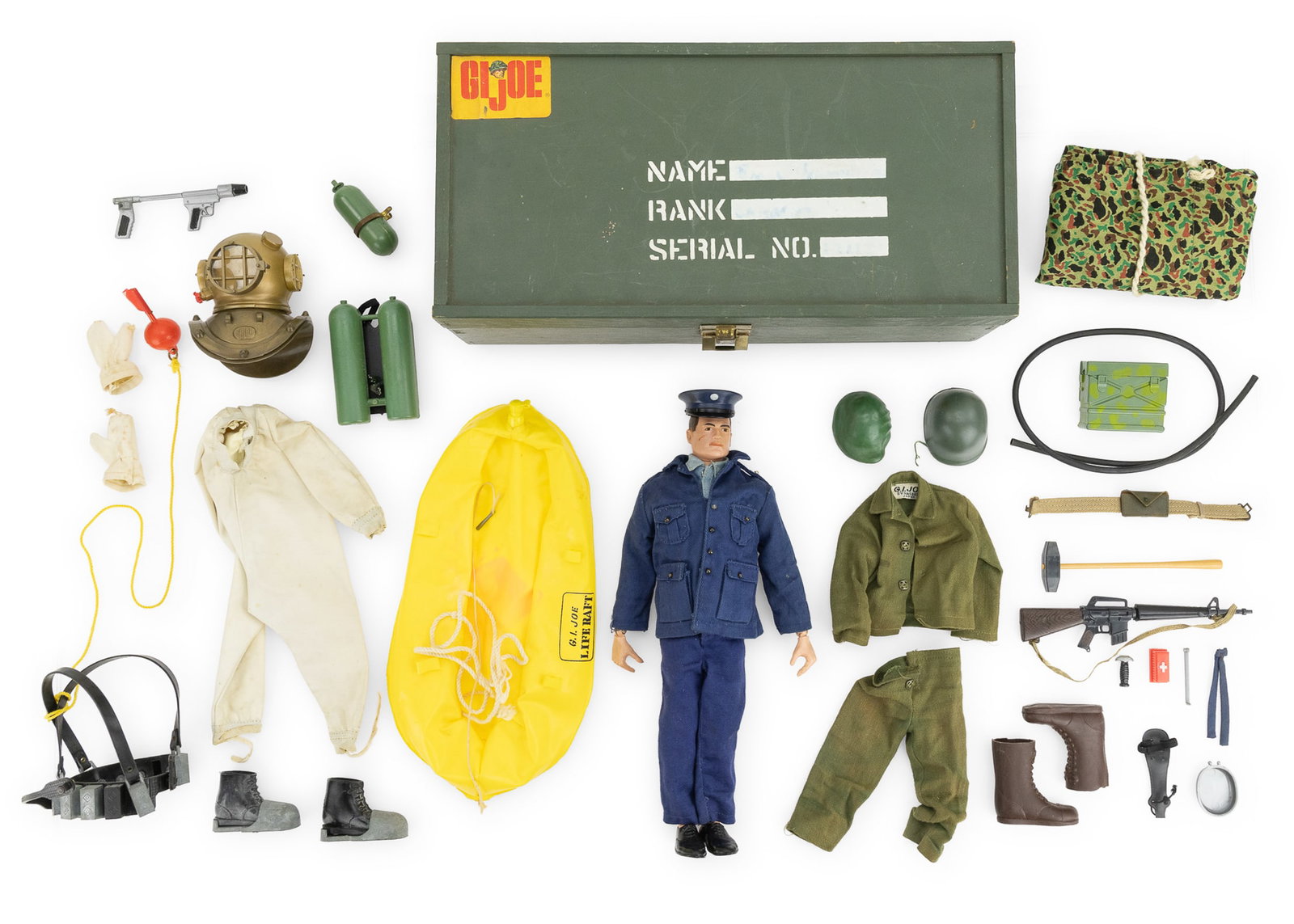 1964 Hasbro G I Joe, Footlocker, & Accessories (1 of 4)