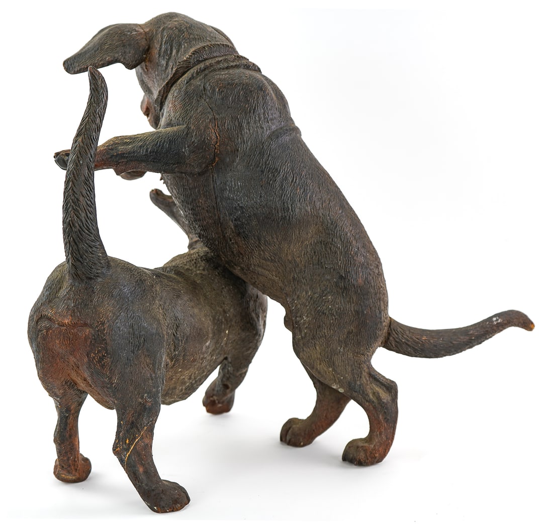 Black Forest Figural Dog Group - 5
