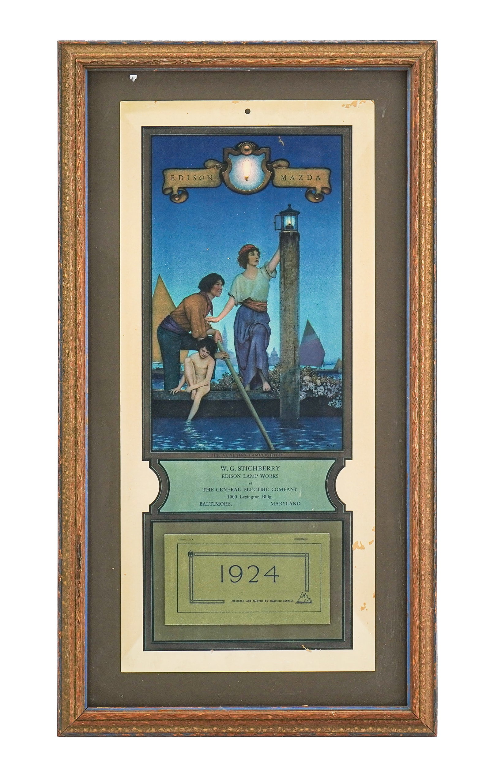 Maxfield Parrish (AM 1870-1966) 1924 Edison Mazda Calendar (1 of 4)